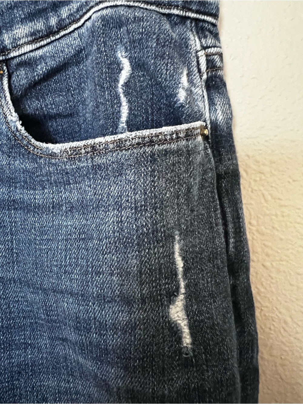 FRAME Denim Le Garçon Scorpion High Rise Straight Crop Jeans Distressed Size 28 - Picture 5 of 10